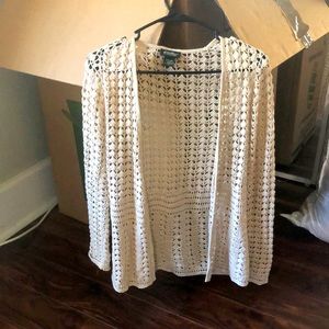 Eddie Bauer crochet cardigan
